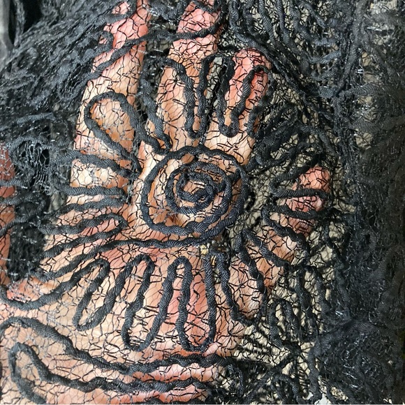 IC by Connie K Art to Wear Lace with Bold One Button Closure Black Size … - Picture 7 of 8